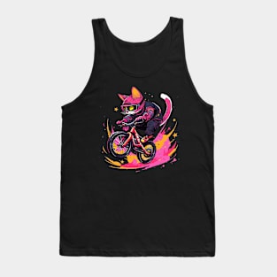 cat biker Tank Top